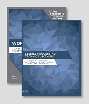 HSPA Sterile Processing Technical Manual and Workbook CRCST Set, 9th Edition